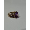 10K YELLOW GOLD AMETHYST RING SIZE 7