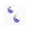925 Sterling Silver Agate Stud Earrings