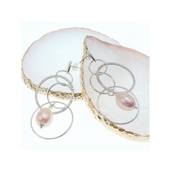 925 STERLING SILVER PEARLS EARRINGS