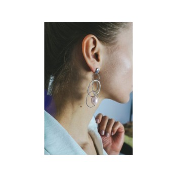 925 STERLING SILVER PEARLS EARRINGS