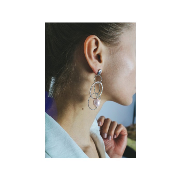 925 STERLING SILVER PEARLS EARRINGS