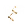 14K YELLOW GOLD SAPPHIRES  EARRINGS