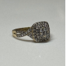 10K YELLOW GOLD DIAMONDS RING SIZE 9