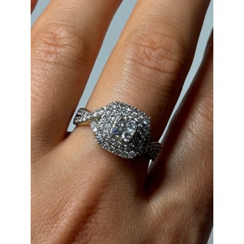 10K YELLOW GOLD DIAMONDS RING SIZE 9