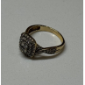 10K YELLOW GOLD DIAMONDS RING SIZE 9