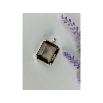 925 STERLING SILVER BROWN TOURMALINE PENDANT