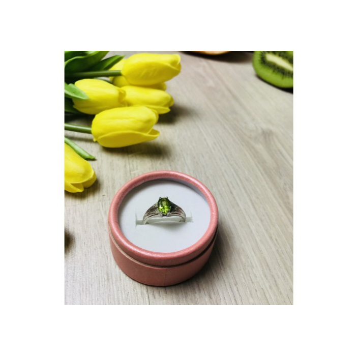 925 Sterling Silver Tsavorite Ring Size 9