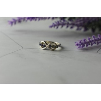 925 Sterling Silver Blue Tourmaline & Spinel Ring Size 5.5 Megan Ray