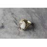 Vintage 925 Sterling Silver Moss Agate Ring Size 5.5