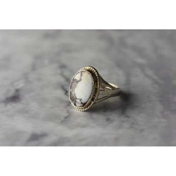Vintage 925 Sterling Silver Moss Agate Ring Size 5.5