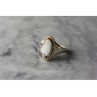 Vintage 925 Sterling Silver Moss Agate Ring Size 5.5
