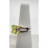 925 Sterling Silver Chrysoprase Ring Size 8