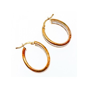 Milor 925 Sterling Silver Gold Plated Earrings Italy