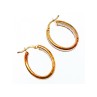 Milor 925 Sterling Silver Gold Plated Earrings Italy