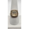 925 Sterling Silver With Quartz & Helidor Ring Size 9.5