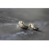 925 Sterling Silver White CZ Stud Earrings