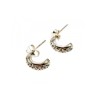 925 Sterling Silver White CZ Stud Earrings