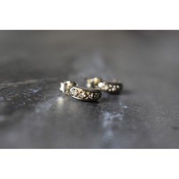 925 Sterling Silver White CZ Stud Earrings