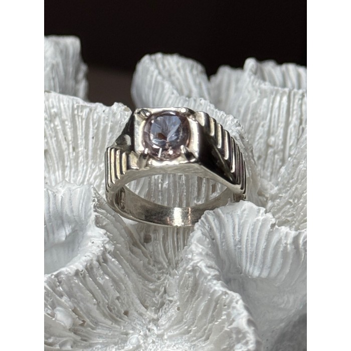 Men's 925 Sterling Silver Spinel Ring Size 8.5