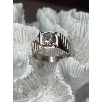 Men's 925 Sterling Silver Spinel Ring Size 8.5