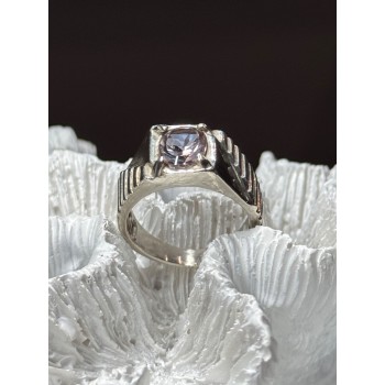 Men's 925 Sterling Silver Spinel Ring Size 8.5