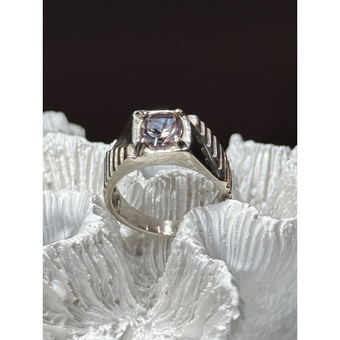 Men's 925 Sterling Silver Spinel Ring Size 8.5