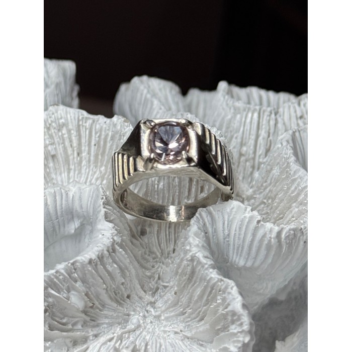 Men's 925 Sterling Silver Spinel Ring Size 8.5