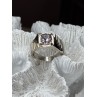 Men's 925 Sterling Silver Spinel Ring Size 8.5